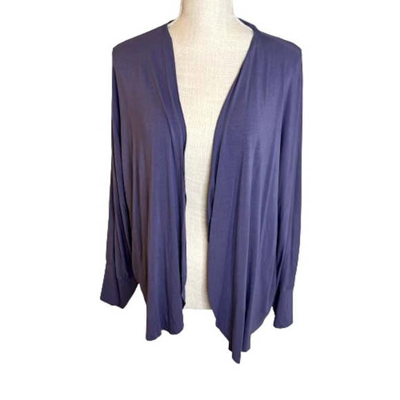 Soft Surroundings Sweaters - Soft Surroundings Open Front Purple Cardigan, M